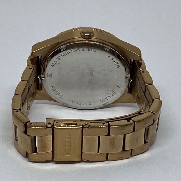 Fossil ES4315 Women's Stainless Steel Analog Rose Gold Dial Quartz Watch WO637 - Picture 10 of 12